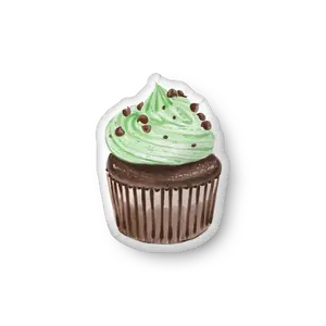 Mint Chocolate Chip Cupcake Pillow