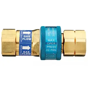 Food Service Quick Disconnect, 1/2" Mpt Dormont "blue Hose" Antimicrobial Safety System For Movable Appliances, 0241014