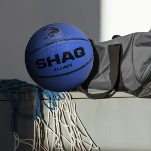 SHAQ Junior 27.5" Basketball Size 5 with Mini Pump Youth Basketball for Kids Indoor & Outdoor Use Durable Rubber Construction Ideal for Junior Players