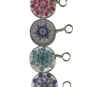 Dot mandala keychain