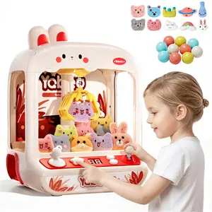 Claw Machine for Kids, Mini Vending Machine , Prize Dispenser Toys for Girls and Boys, Electronic Claw Game Machine for Party Birthdays, Includes 20 Mini Toys outdoorfun