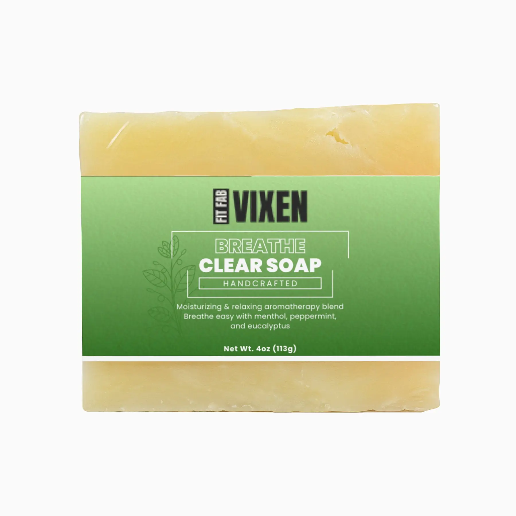 Breathe Clear Soap with Moisturizing Natural Oils and Aromatherapy Scent - 4 oz