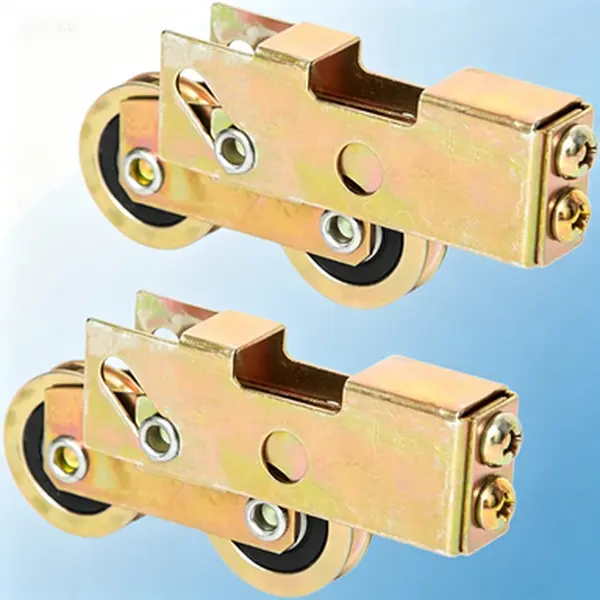 Replacement Tandem Roller for Sliding Doors, 1-1/4 Inch Steel Ball Bearing Wheel, 265lbs Load Capacity Sliding Glass Door Rollers, 2-Pack Heavy Duty Screen Door Rollers, Easy Install