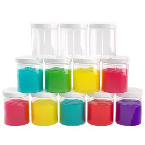 Healthy Packers 6 oz Plastic Jars with Lids