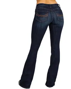 Idyllwind Women's Rebel Mid Rise Bootcut Stretch Denim Jeans - If19j6-Dkw
