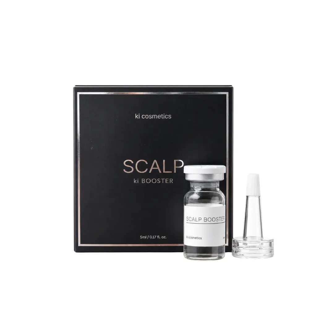 KI COSMETICS Scalp Booster Advanced Scalp Care Ampoule | Nano ampoule Lightweight Caffeine Peptide Scalp Serum for Thinning-Looking Hair, Red Overheated Scalp & Daily Scalp Balance | Zero-Residue Korean Scalp Treatment