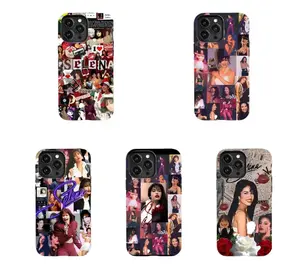 Selena Quintanilla Fan Art Phone Case Set (5 Designs),Suitable for iPhone 17/16/15/14/13/12/11 Pro Max/Plusand, shock-absorbing, anti-drop protective case, lightweight, new fashion trend design