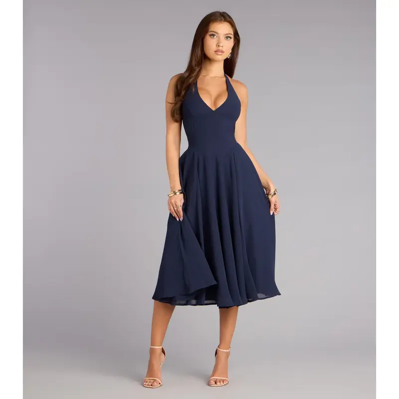 black sexy long dress Ultra Sexy Drape Chain Black Dress, Open Stomach Dress – 3wishes.com