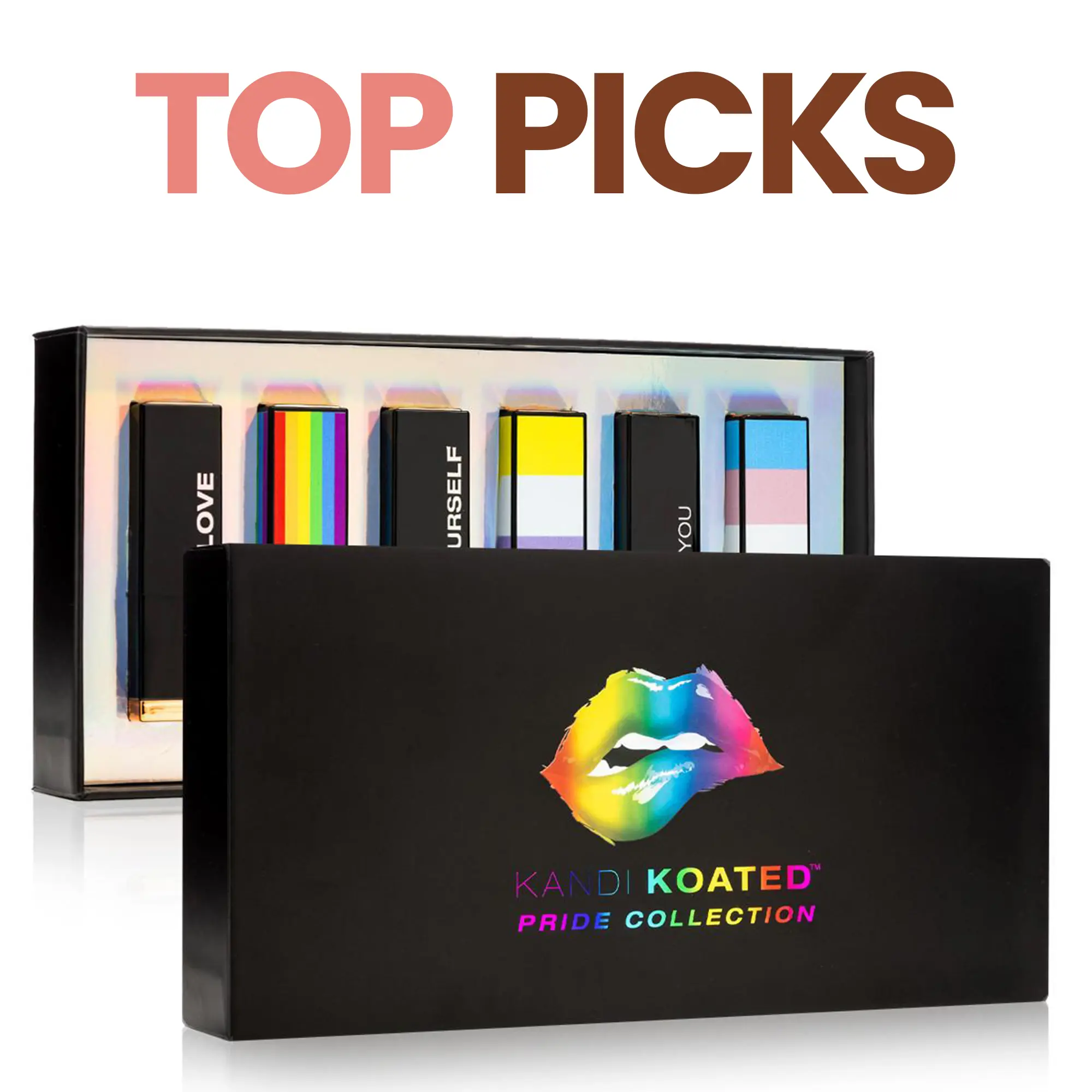 Kandi Koated Proud of You Pride Lipstick Collection - Special Edition Commemorative Set | Creamy Lipstick Set | Rich Color, Paraben-Free, Cruelty-Free Formula