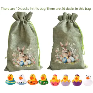 10/20pcs Easter Resurrection Rubber Ducks, Fun Bath Toys for Kids, Spring Jeep Car Decorations, Easter Holiday Gifts, School Exchange Presents.
