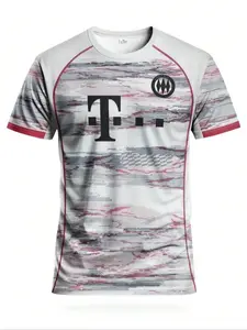 Bayern Football T-Shirt Round Neck Comfortable Sports Top, Quick Dry Lightweight Sporty Jersey, Ideal for Matches, Soccer Training, Casual Wear, Perfect Gift, Football Shirts