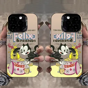 Felix the Cat & Friends Retro Comic Phone Case Protector Suitable for iPhone 17 16e 16 15 14 13 12 11 Mini Pro Max Air X XR XSMAX 8 7 Plus Anti Fall Matte Back Cover