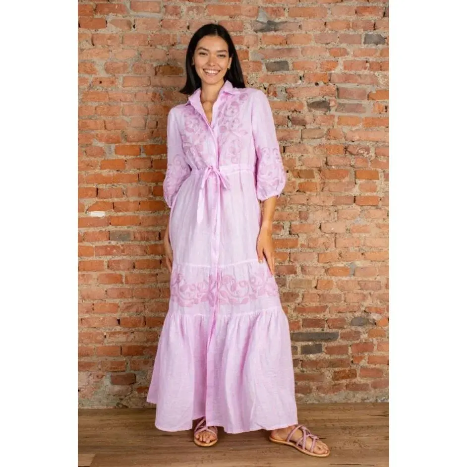 Temptation Positano - Zena Long Dress - Ric Pink