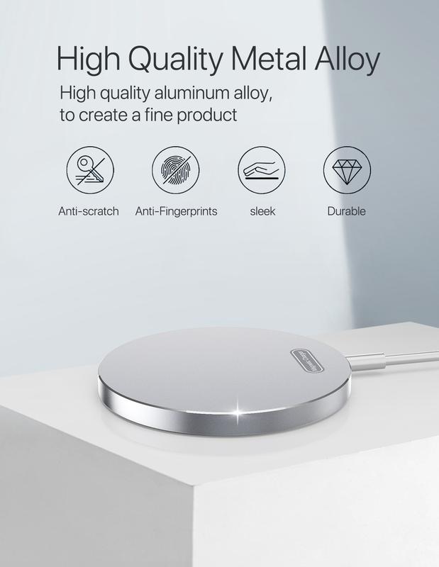 Magnetic Wireless Charger, 15W Fast Magnetic Charger for iPhone 15/14/13/12 Series and AirPods 3/2/Pro, Mag-Safe iPhone Wireless Charging Pad with Magnetic Sticker Included Ideal as Gifts