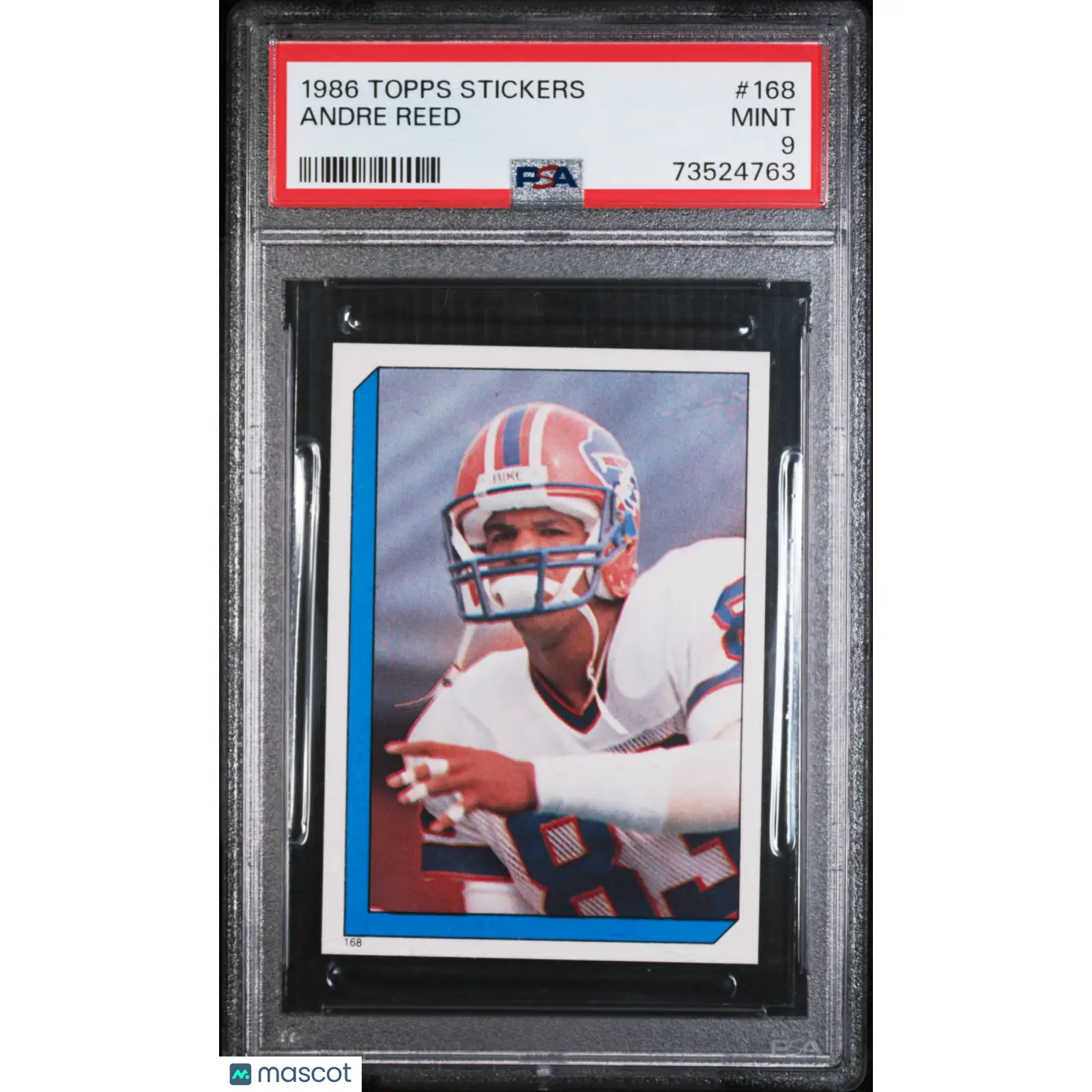 Andre Reed PSA 1986 Topps Stickers Football #168 9 73524763