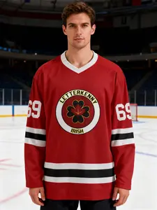 Letterkenny Irish Hockey Jersey, Shoresy #69 Long Sleeve Top, Ice Hockey Sweatshirt, Sportswear, Lightweight Breathable, Best Gift, All Seasons