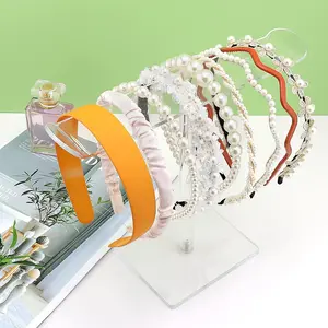 Transparent Acrylic Hairband Holder, Hair Tie Display Stand, Jewelry Organizer, Bracelet Showcase Box, Acrylic Storage Case, Jewelry Fixer