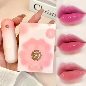 Crystal Semi-Transparent Color-Changing Lipstick, Moisturizing Hydrating Water Sensation Lip Balm, Long-Lasting Glossy Finish Moisturizer