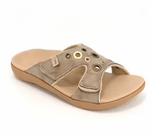 Revitalign Orthotic Shimmer Studded Slide Sandals - Kholo Eyelet