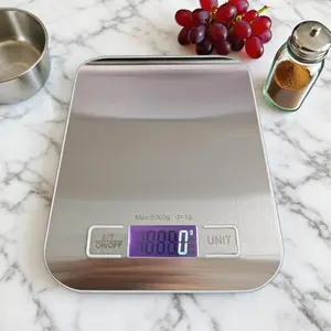 Digital Kitchen Scale 5kg/11lb Battery Powered LCD Display, Switch Between 6 Units,Tare Suitable for baking or coffee weighing Battery Not Included Digital Weight Scale