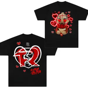Fuerza Regida Valentine Bear Shirt - JOP Roses Graphic Tee | Romantic Corridos Tumbados Streetwear | Love Heart Gift For Men Women
