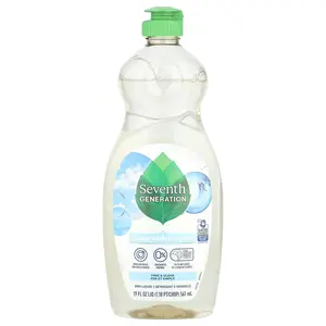 Seventh Generation Dish Liquid, Free & Clear, 19 fl oz (561 ml)