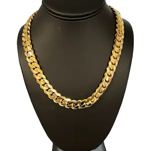 Miami Cuban Link - Gold Necklace as shown in the Product Image