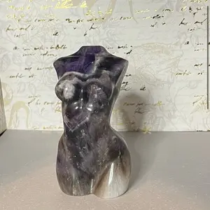 Giant amethyst goddess body