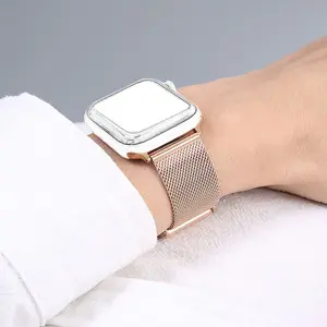 Milanese Stainless Steel Watch Band for Apple Watch Series 11/10/9/8/7/SE/6/5/4, Metal Strap for iWatch Ultra 49 mm/46 mm/45 mm/44 mm/42 mm/41 mm/40 mm