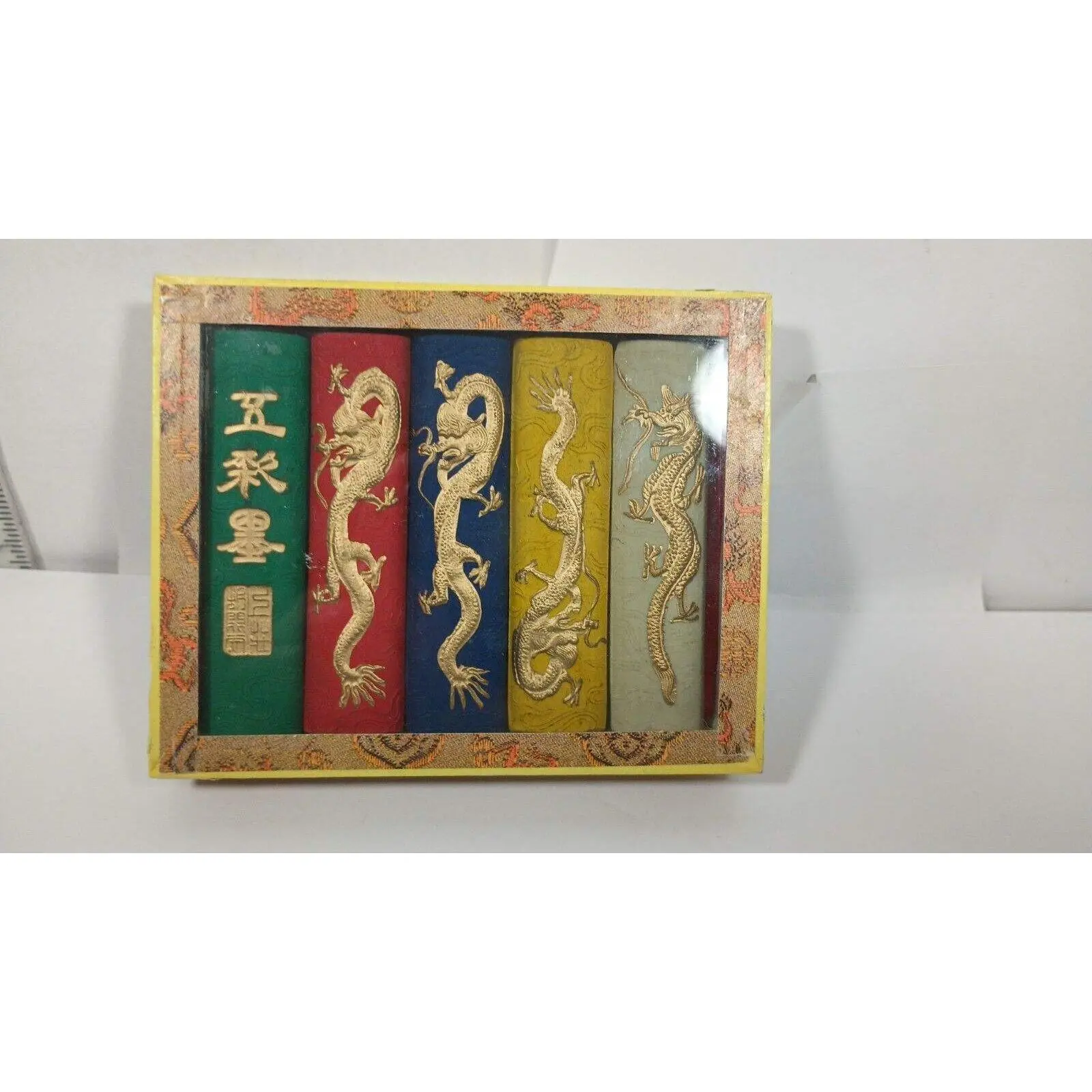 Chinese Calligraphy / Painting Ink Set - Dragon (Five Colors) by Unbranded – Collectibles:Pens & Writing Instruments:Calligraphy Tools