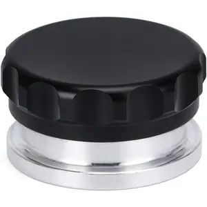OD 2"/50.8mm Aluminum Alloy Weld Billet On Filler Neck Cap Oil Fuel Water Tank Black