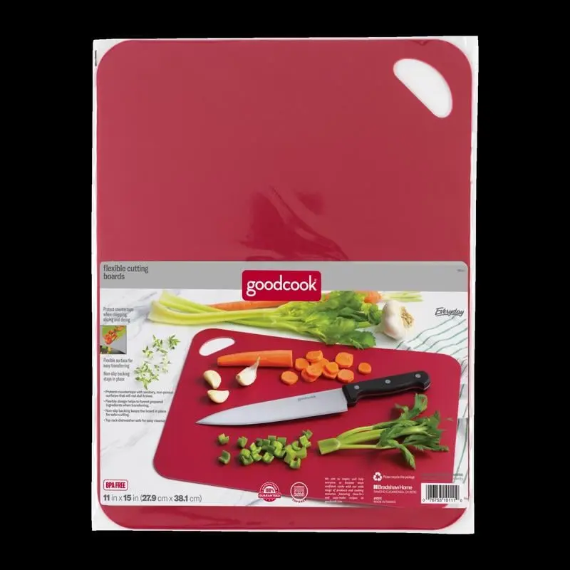 Good Cook 10111, 11.5x15 in. Flexible Chopping Board for Kitchen Food Prep