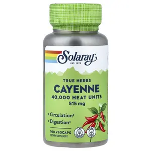 Solaray True Herbs, Cayenne, 515 mg, 100 VegCaps