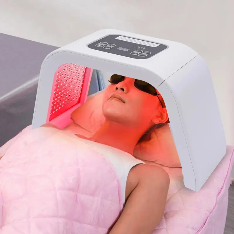 Portable Foldable Pdt Spectrometer, 7 Color LED Light Photon Therapy, Facial and Body Mask, Home Use, New Condition, Facial Beauty Instrument