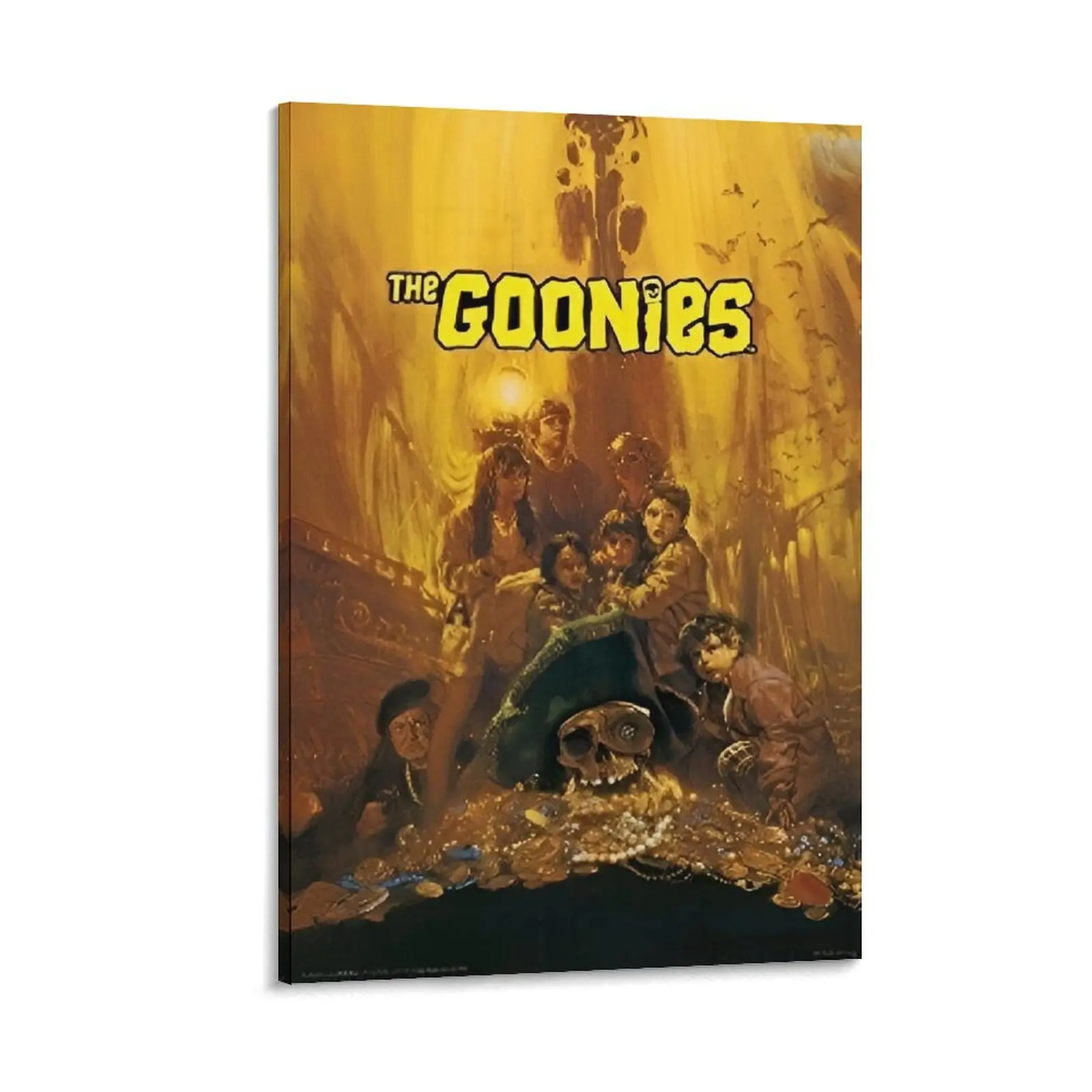 Officially Licensed The Goonies Movie Art Poster - Wood Framed Canvas Wall Art, Home Decor for Bedroom & Office, Gift-Worthy Wall Ornament (Buyartforless Brand)