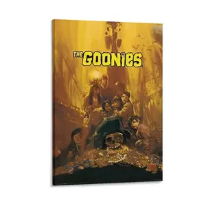 Buyartforless BUY ART for LESS Officially Licensed The Goonies Movie Art Poster Canvas Poster Bedroom Decor Sports Landscape Office Room Decor Gift Frames Ornaments Wall Artistic
