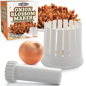 Chef's Choice Onion Blossom Maker Set by Cook's Choice- All-in-One Blooming Onion Set with Corer and Knife Guide