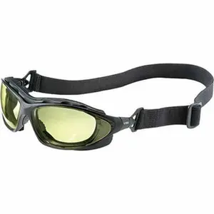 UVEX Safety Glasses, Type: Safety, Lens Color Family: Amber, Lens Color: Amber, Lens Coating: Anti-Fog, Frame Style: Framed, Frame Color Family: Black S0602HS
