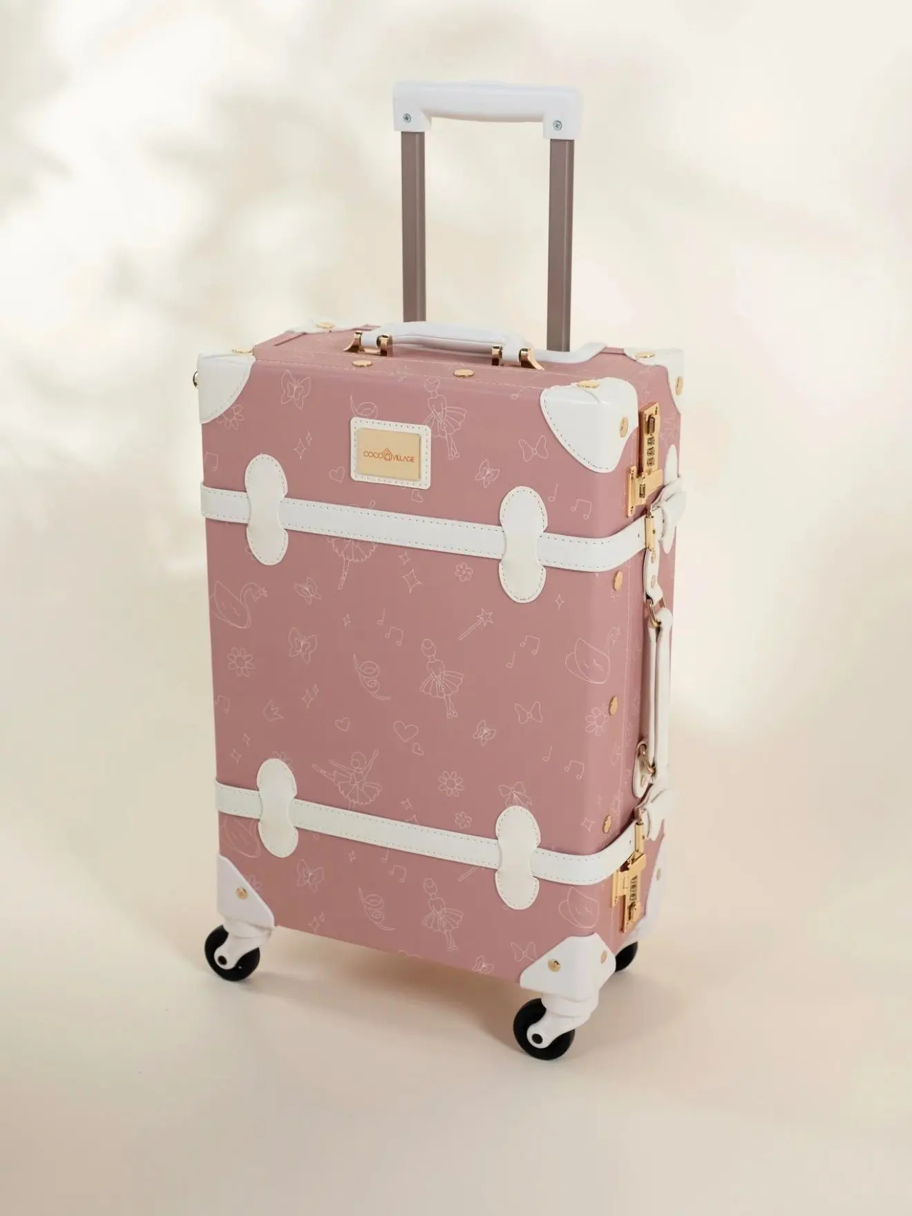 Vegan Leather Carry-on Suitcase