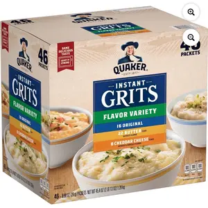 Quaker Instant Grits, Variety Pack 45.4 oz., 46 pk