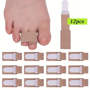 12pcs Reusable Day & Night Toe Straps, Long-Term Use Regular Replacement, Comfortable Footwear Accessories, Lightweight