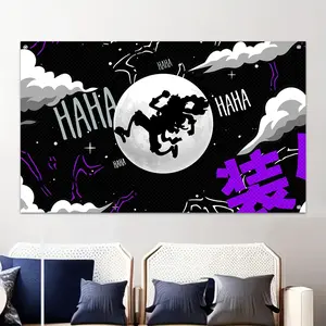 1pc 1pcs Anime Monkey LL-luffys Flag - -Themed LL-luffys, with Grommets Suitable for Indoor/Outdoor Decoration, Party Decorations & Themed Events (Anime Fan Merch)