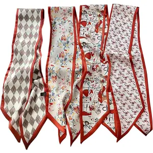 4 Pack Purse Scarf Bags for Women Handbag Scarfs Band Lightweight Skinny Hair  Accessories Fashion Gifts