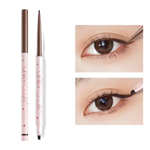 unny Waterline Eyeliner, Dual-Ended Gel Pencil, Waterproof and Smudge-Resistant, Ultra-Fine Transfer-Proof Cosmetic, Transfer Proof Makeup, Youth