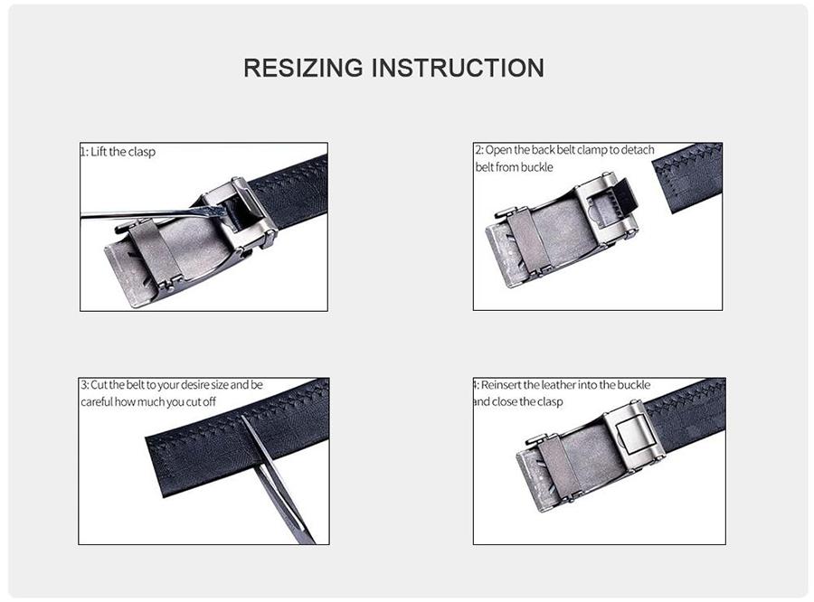 Ailisus Mens Belt Leather Easy Release Ratchet Belt for Business Casual Dress Belt with Adjustable Buckle For Mens Festival Gift SpringStatements