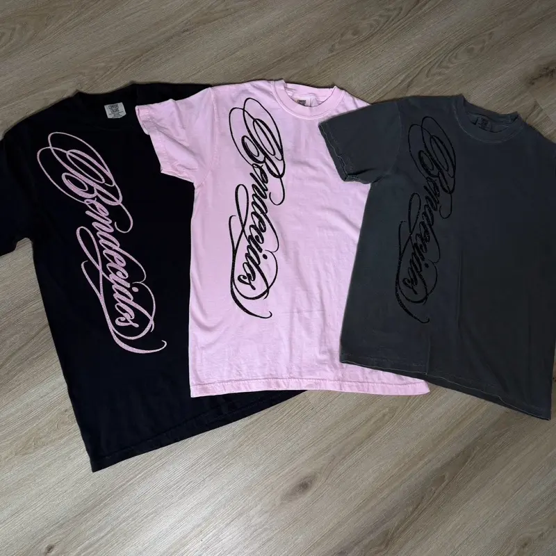 "Bendecidos" Graphic T-Shirt, Casual Crew Neck Short-Sleeve Tee for Men-Women, Soft Cotton Daily Wear Top