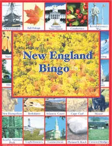 Lucy Hammett New England Bingo 6 Picture Boards, 42 Cards & Bingo Chips, All Age