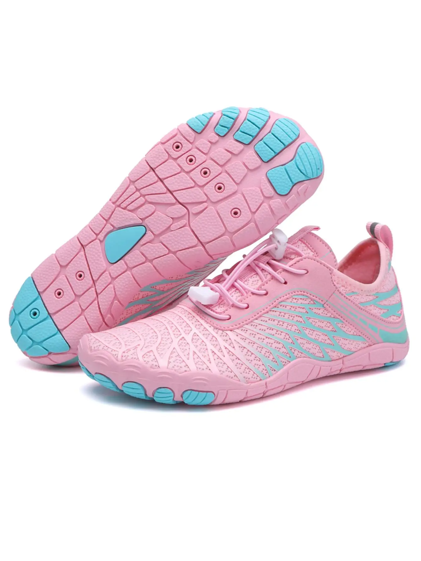 Women's Creek Shoes for Summer, Girl Beach Essentials, Minimalist Sporty Plain Lightweight Creek Footwear, Quick Dry Breathable Creek Sneaker for Summ