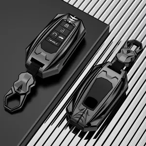 5 Buttons-Honda Key Fob Cover Case with Keychain fit for Honda 2016-2022 for Accord Civic CRV Pilot Passport Insight