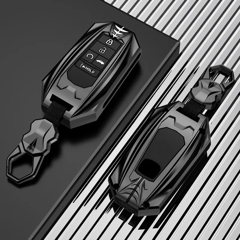 5 Buttons-Honda Key Fob Cover Case with Keychain fit for Honda 2016-2022 for Accord Civic CRV Pilot Passport Insight